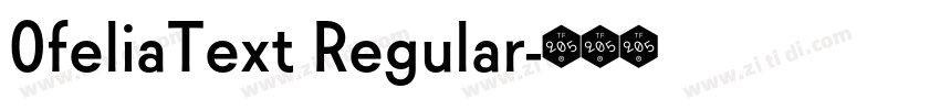 0feliaText Regular字体转换